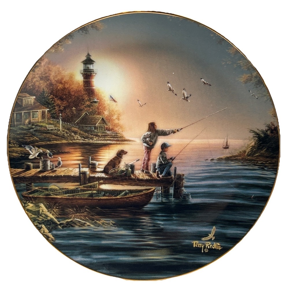 Terry Redlin Limited Edition Plate From Sea To Shining Sea 1st Issue COA #334C